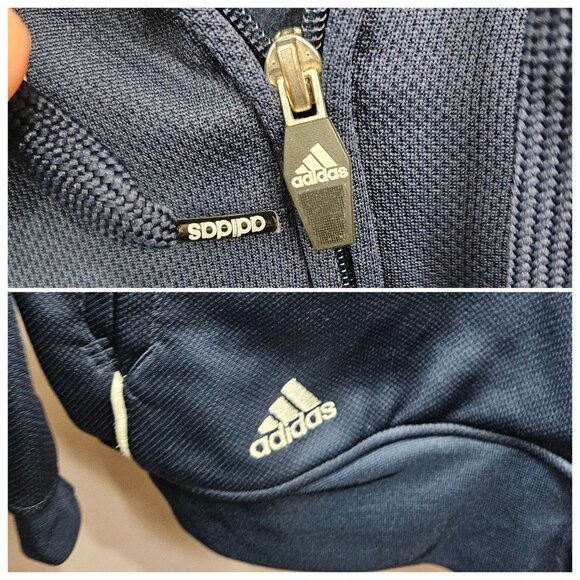 Men Track Jacket Addidas Notre Dame L Hooded Full Zip Fighting Irish Embroidered - Picture 6 of 8